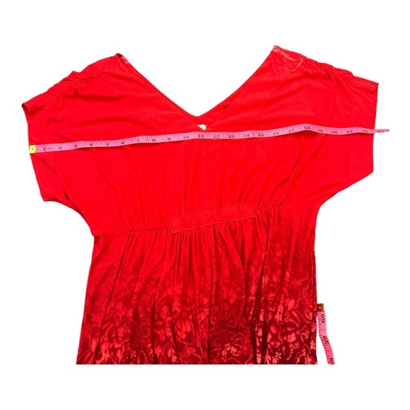 NWT! SOMA Grecian-Inspired Maxi Dress Tango Ombre Poppy in Women’s Medium - Picture 7 of 11